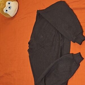 Gymshark Charcoal Mock neck Boxy Cropped Sweatshirt Dark Grey